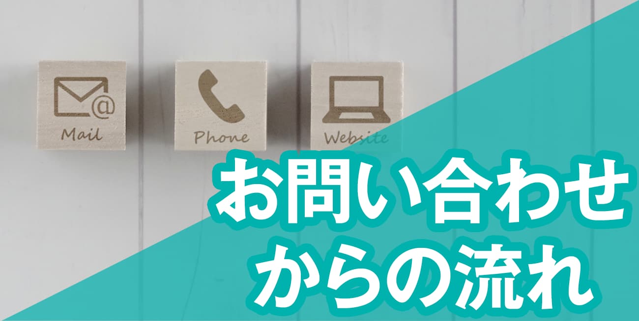お問い合わせからの流れ